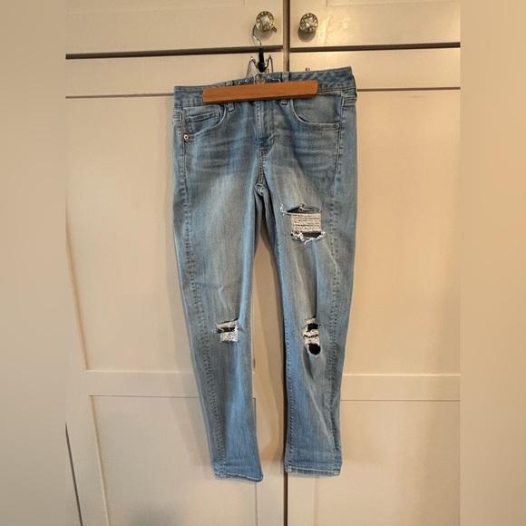 American Eagle Outfitters Denim - American Eagle Outfitters Light Blue Ripped Jeans